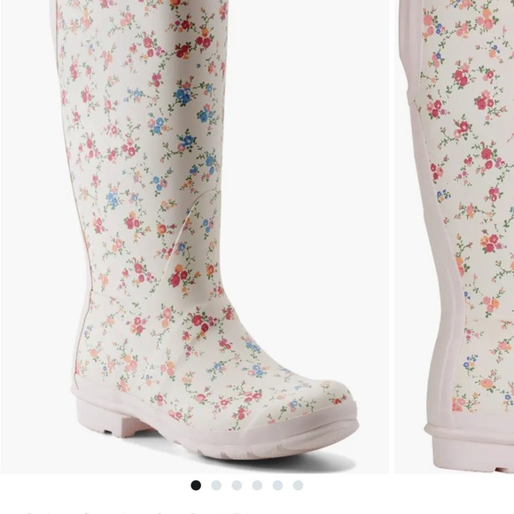 LoveShackFancy x Hunter Floral Rain Boots - Picture 6 of 11